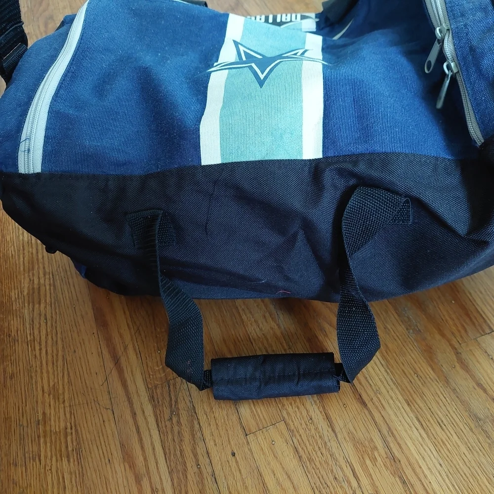 Vintage NFL Dallas Cowboys Blue Duffel Bag Football (Bag C)
